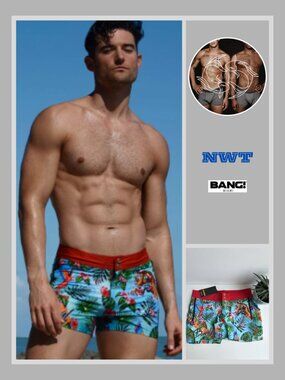 BANG! - DISCO JUNGLE - Men's Beach Shorts (Size M)